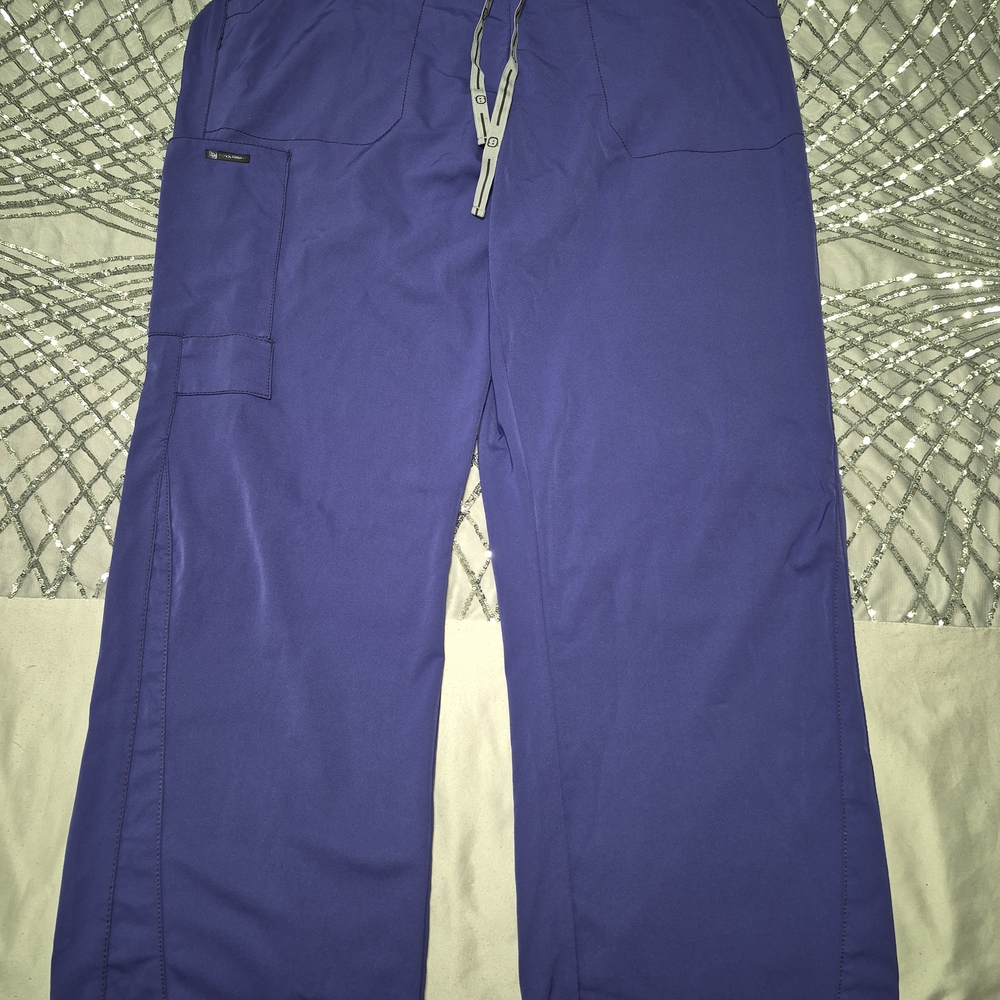 WonderWink Women's Cargo Pants in Purple